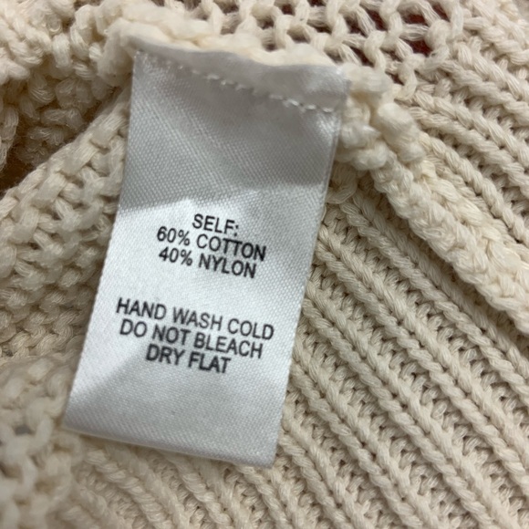 Lulu's Cream Cropped Cardigan with Balloon Sleeves - Picture 7 of 8